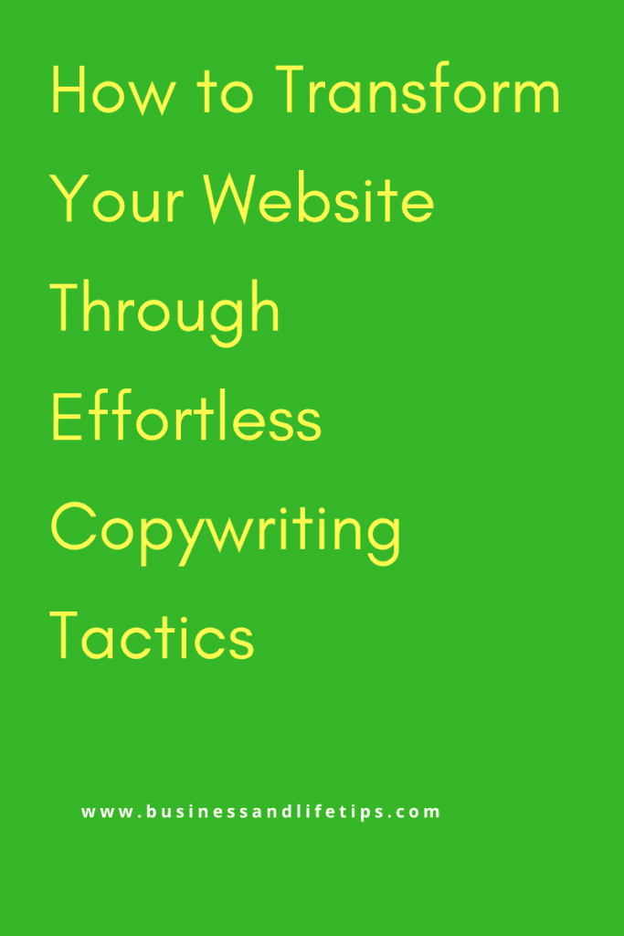 Copy Writing Tactics Copywriting Tactics